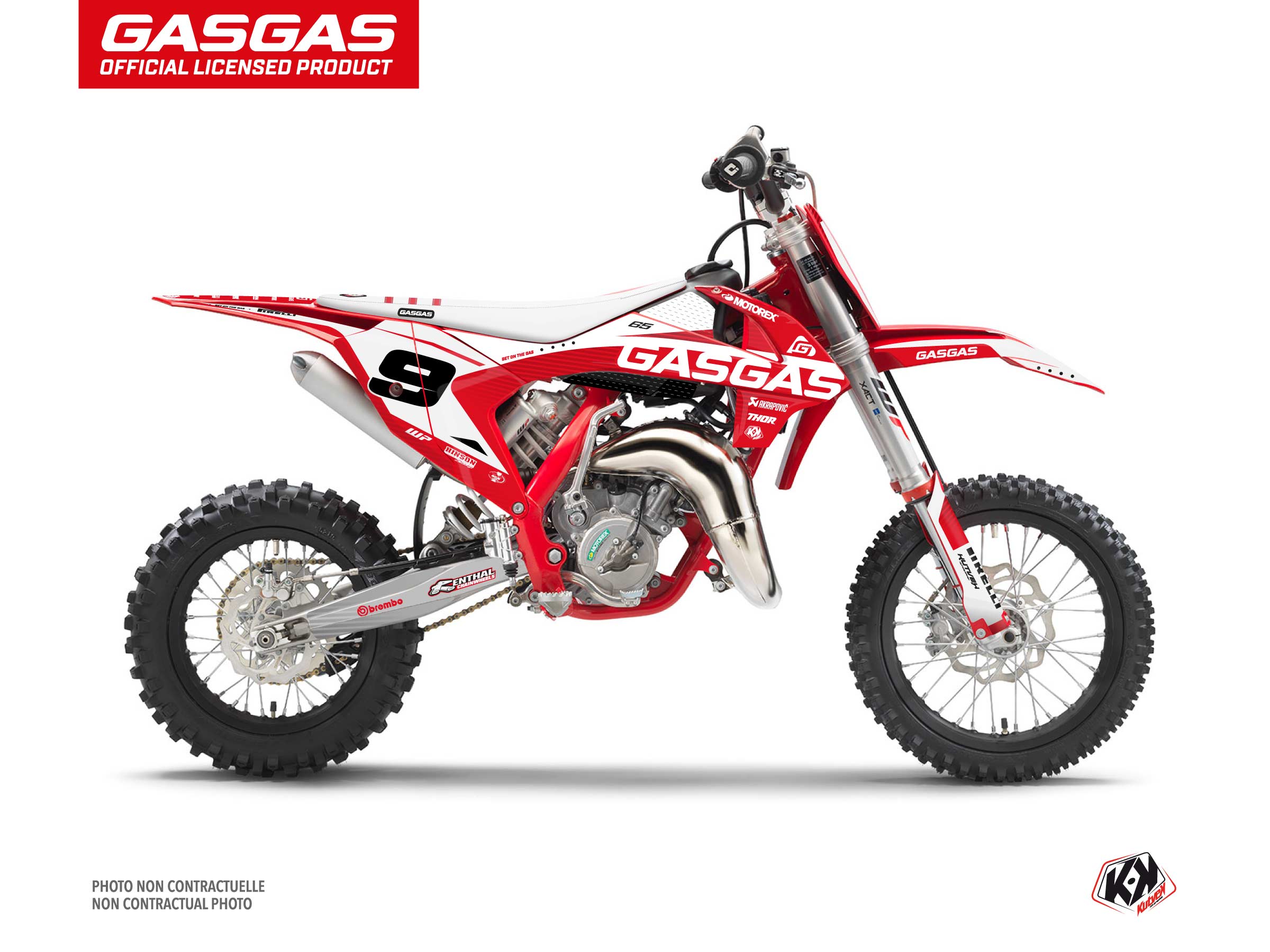 GASGAS MC 65 Dirt Bike Dynamik Graphic Kit White