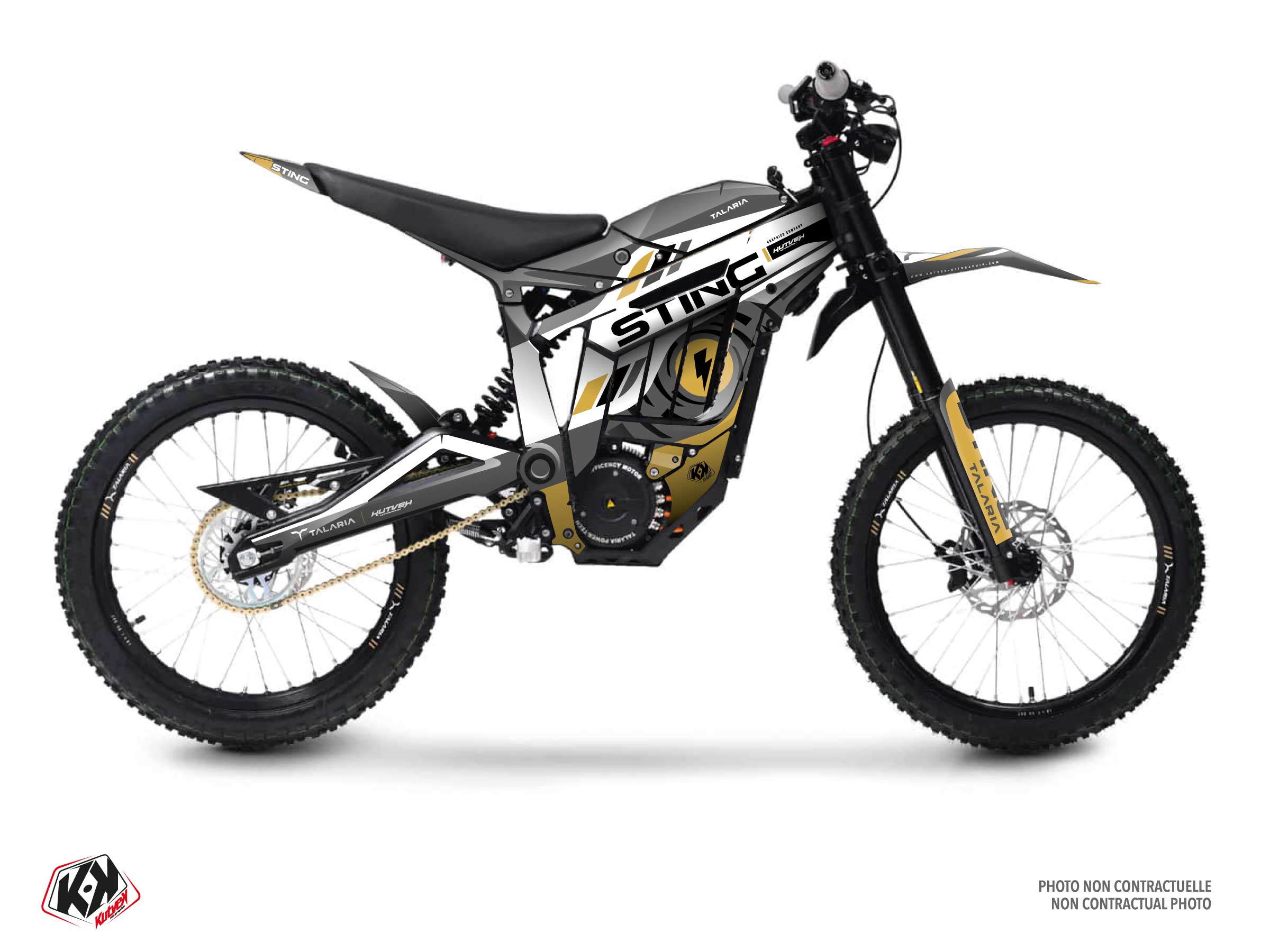 talaria dirt bike eko  graphic kit gold