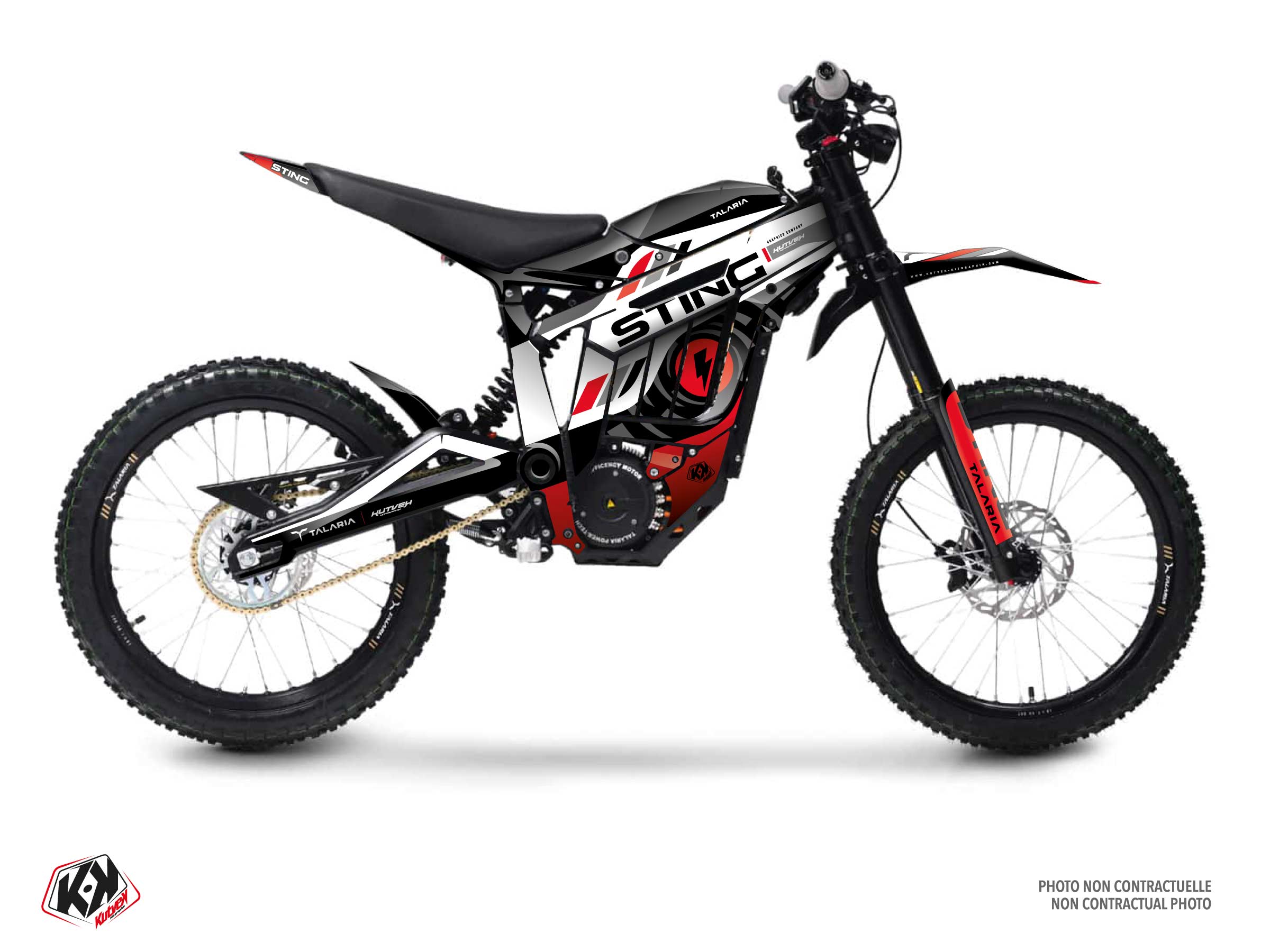 talaria dirt bike eko  graphic kit red