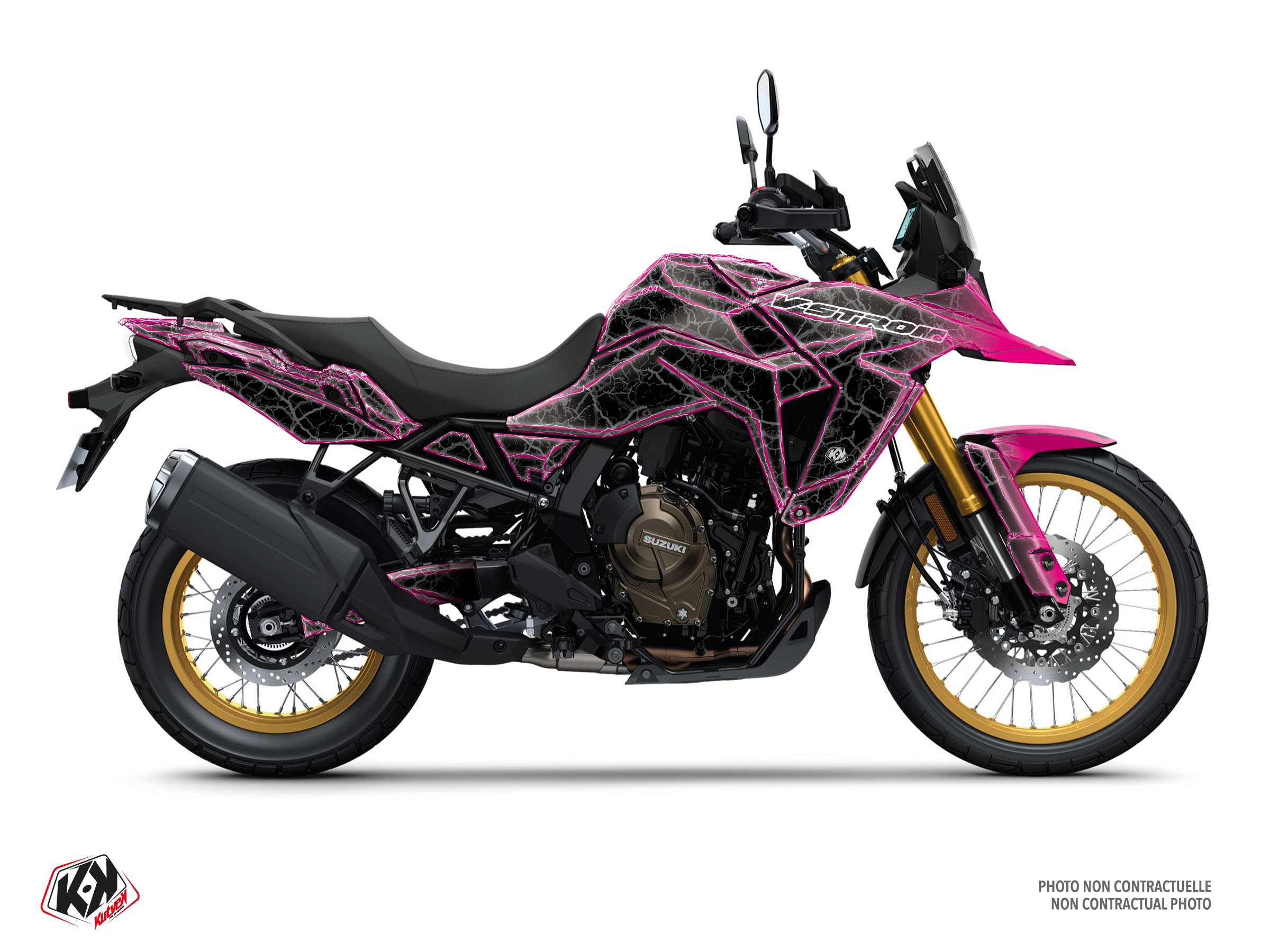 suzuki street bike electron  graphic kit pink