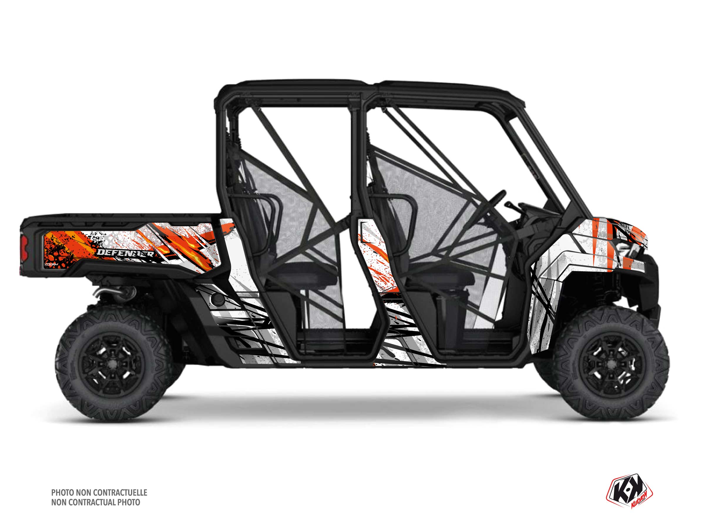 kit déco ssv can-am defender max ember blanc  