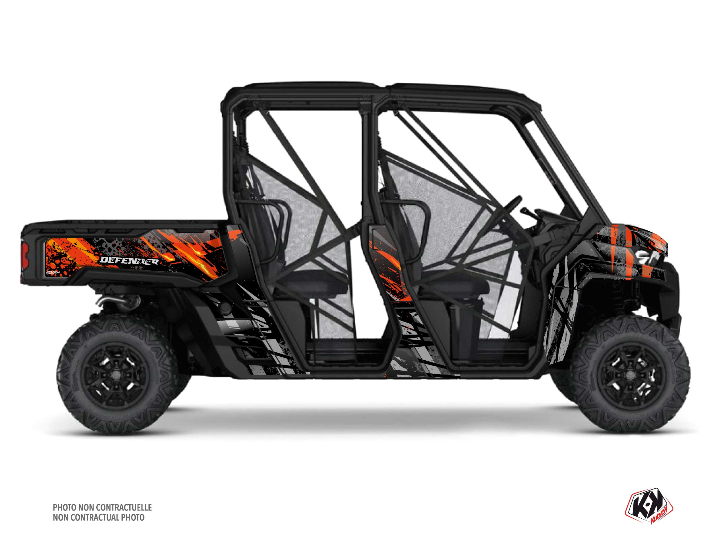 kit déco ssv can-am defender max ember rouge  