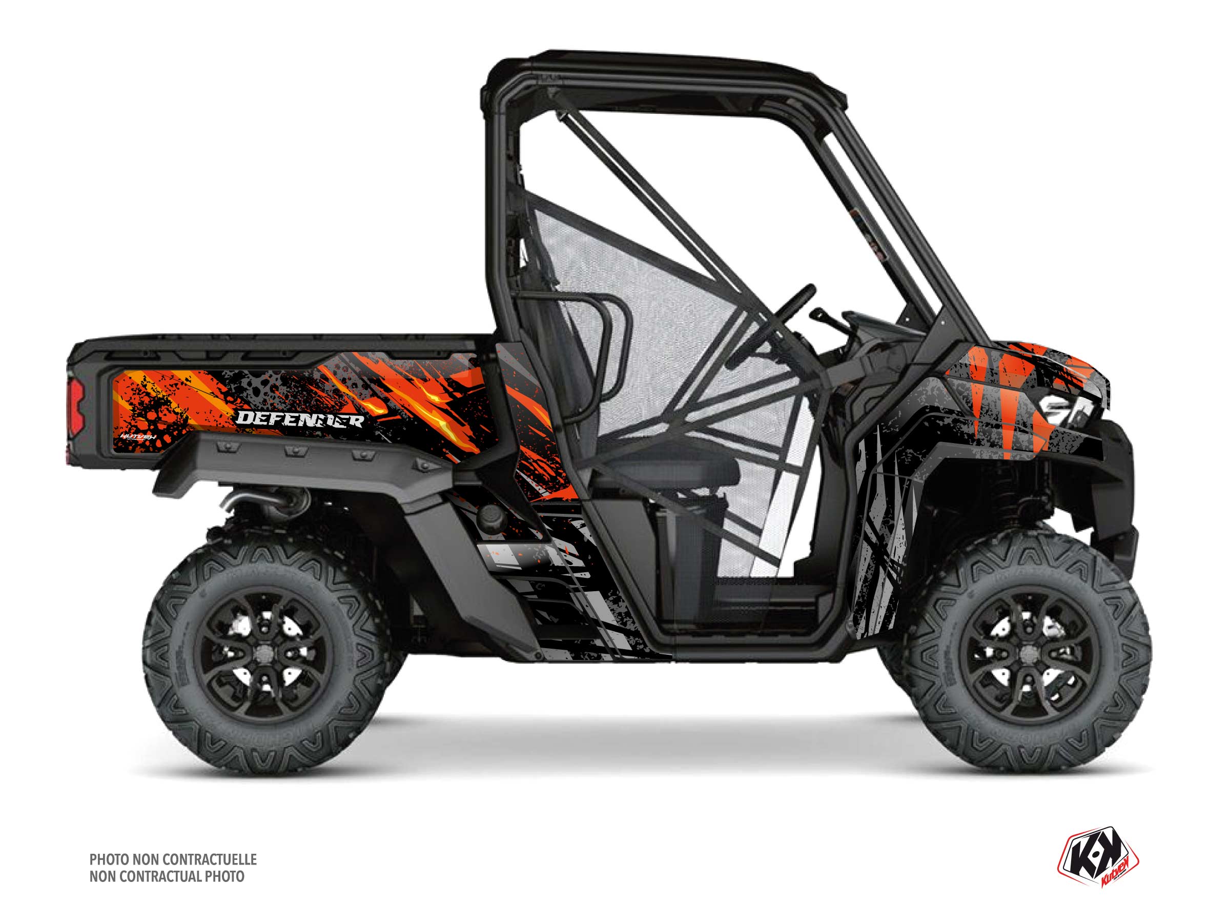 kit déco ssv can-am defender ember rouge  