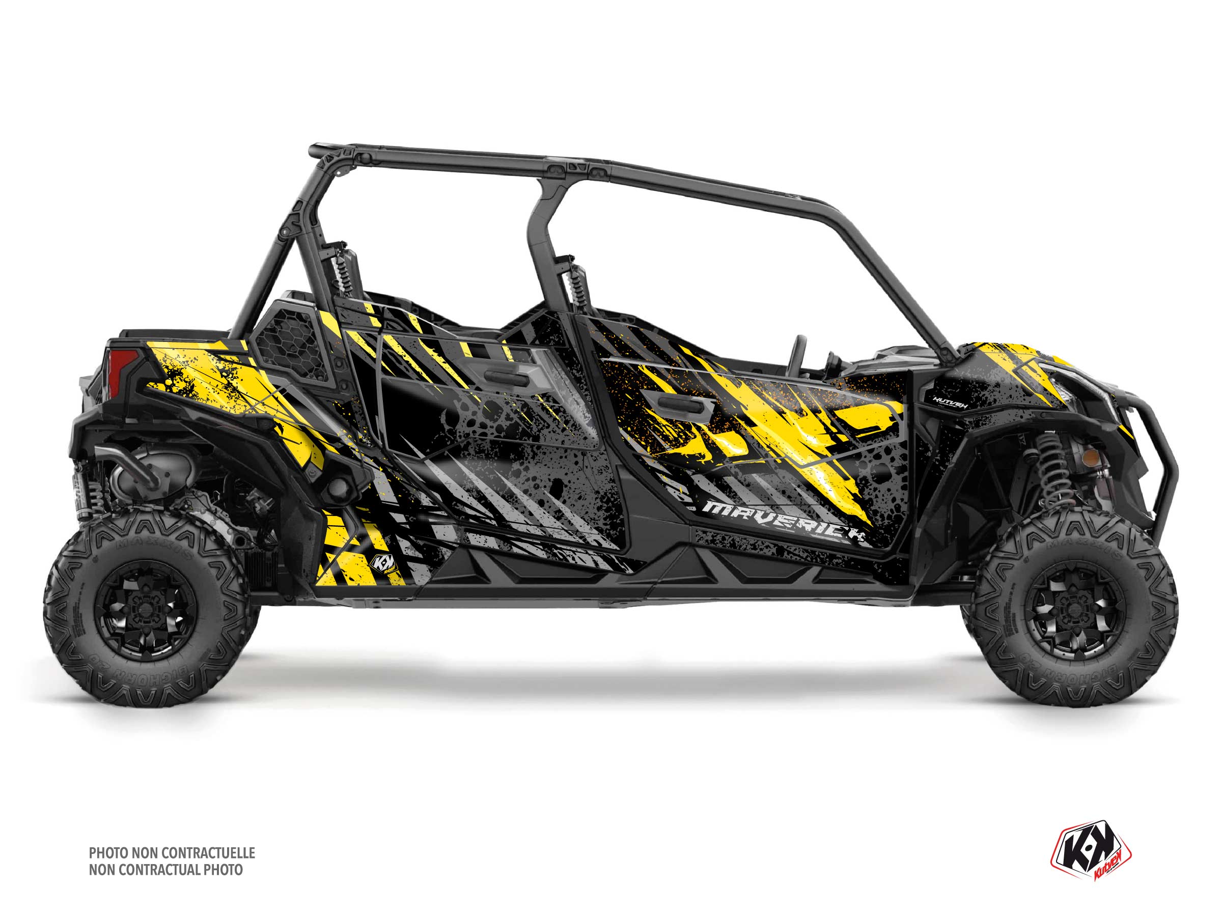 kit déco ssv can-am maverick trail max ember jaune  