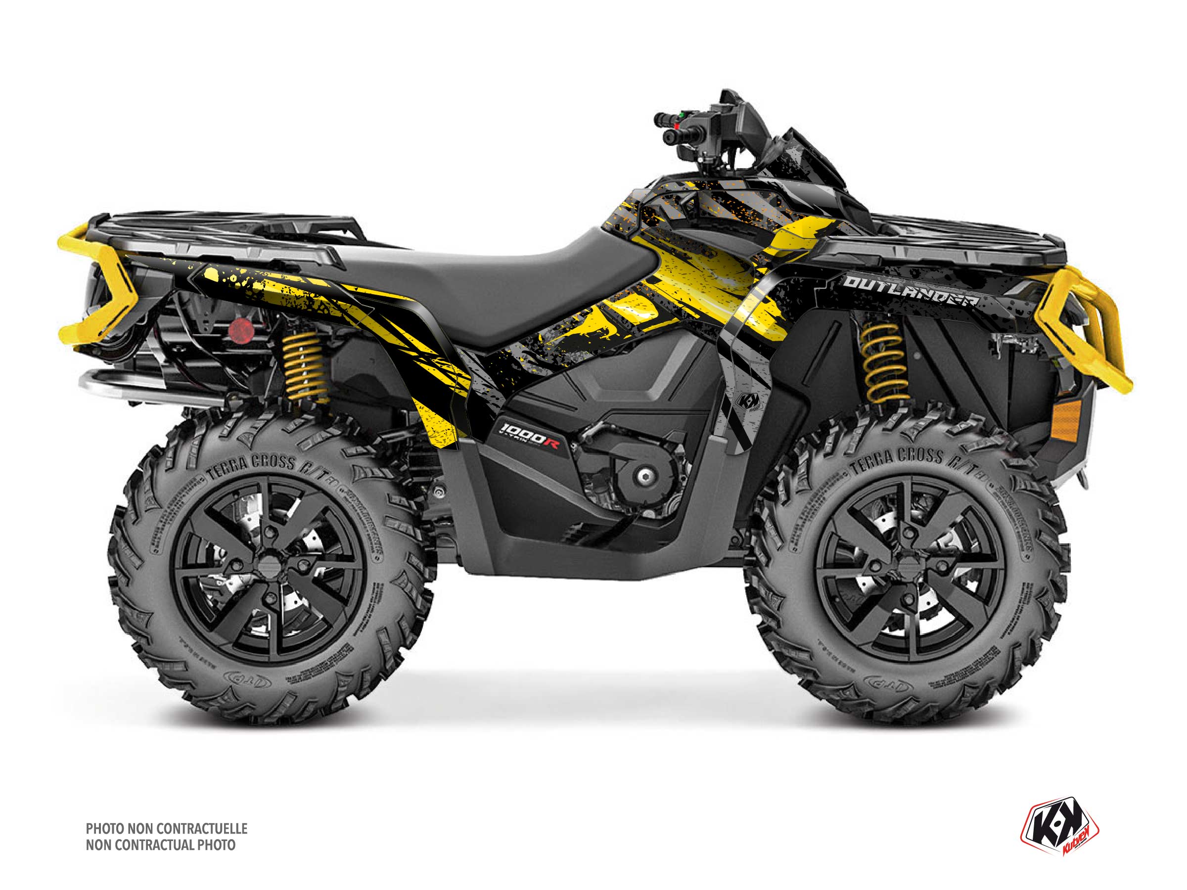 Kit Graphique quad can-am outlander 1000 r ember jaune