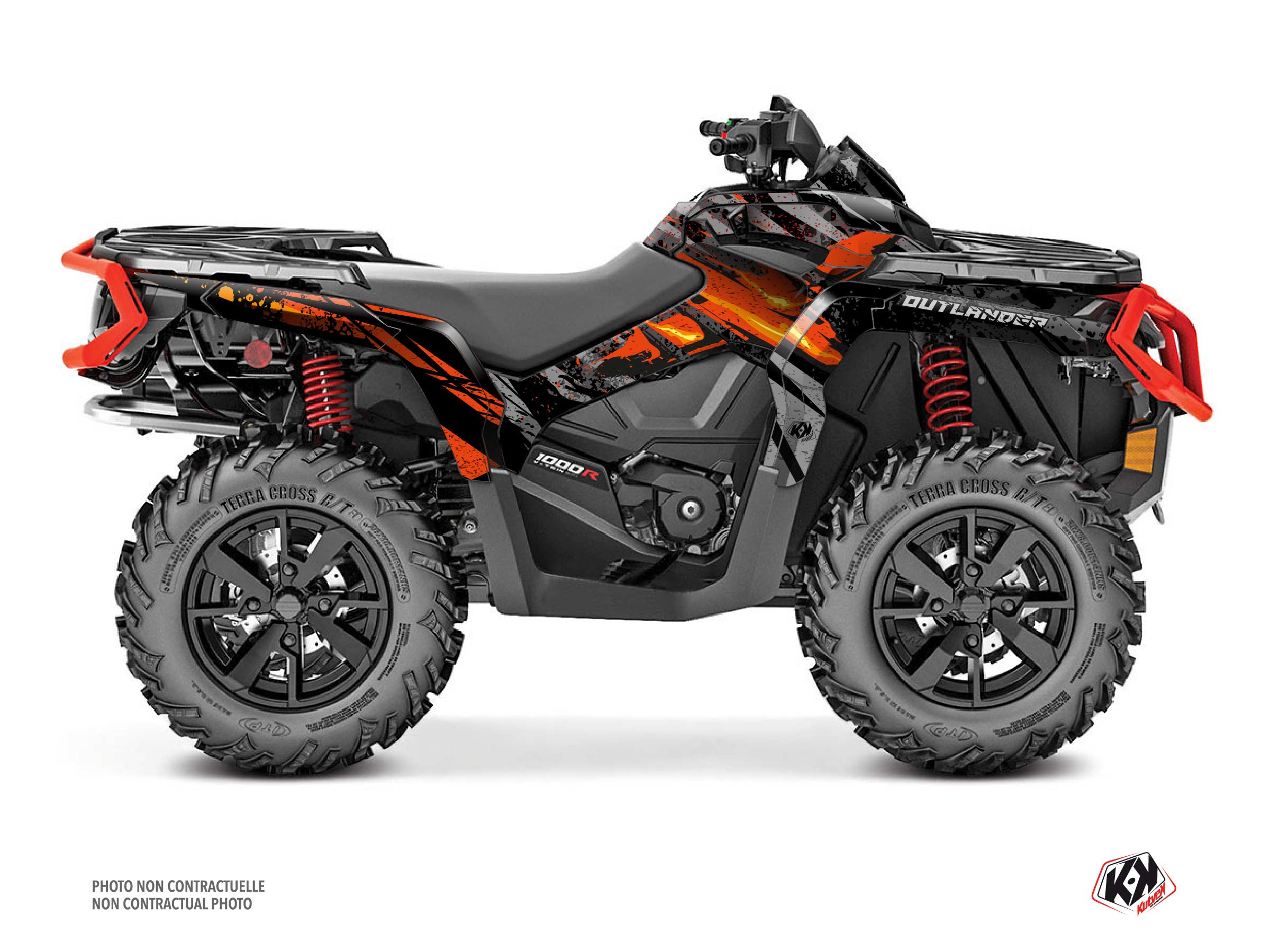 Kit Graphique quad can-am outlander 1000 r ember rouge