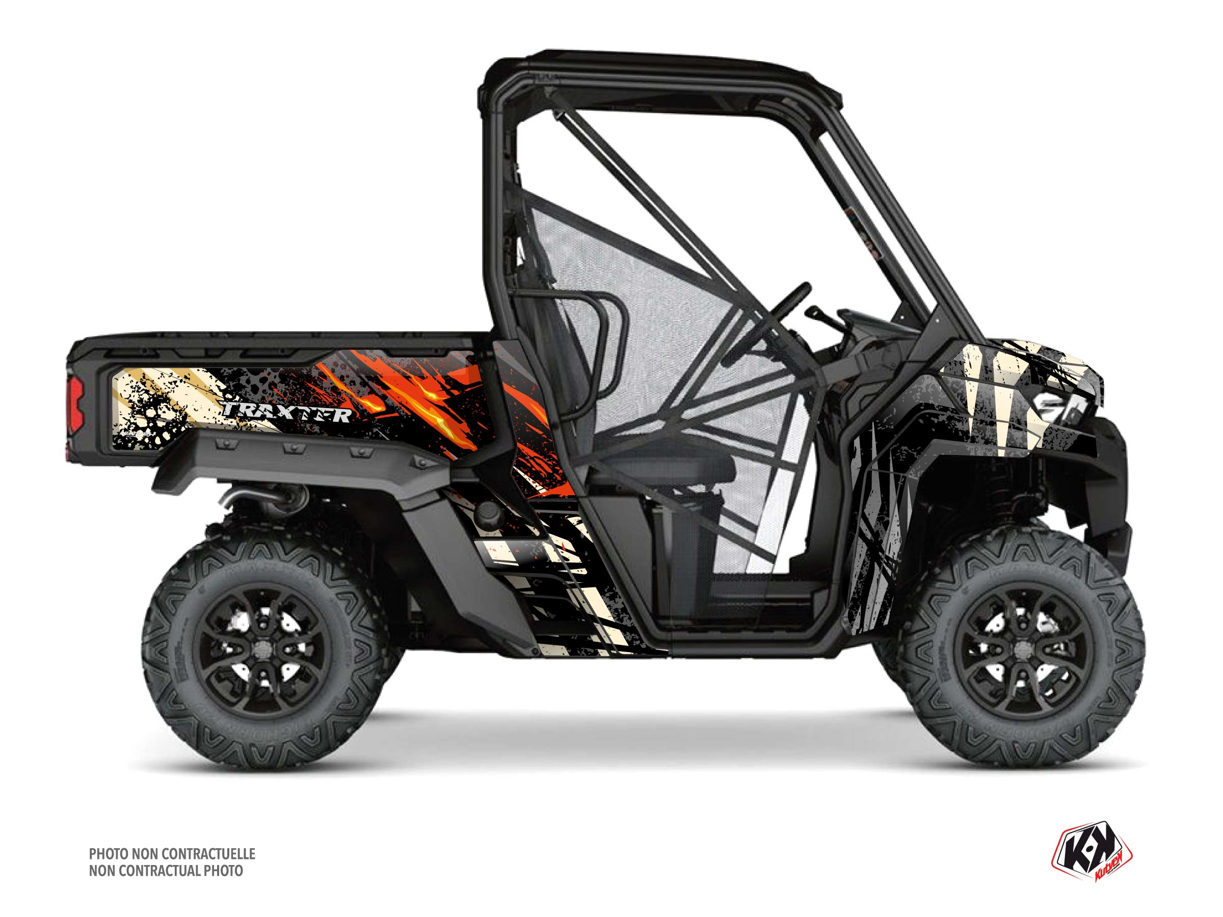 Kit Graphique ssv can-am traxter ember sable  
