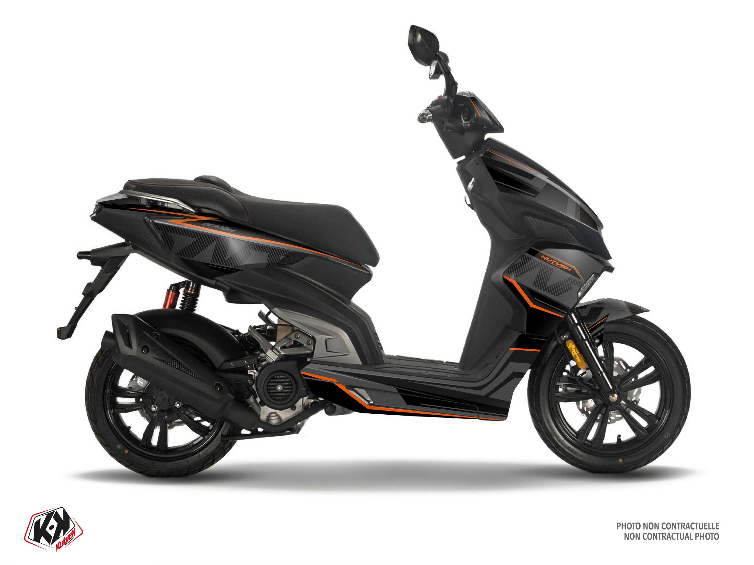 kit déco scooter tnt motors energy orange 