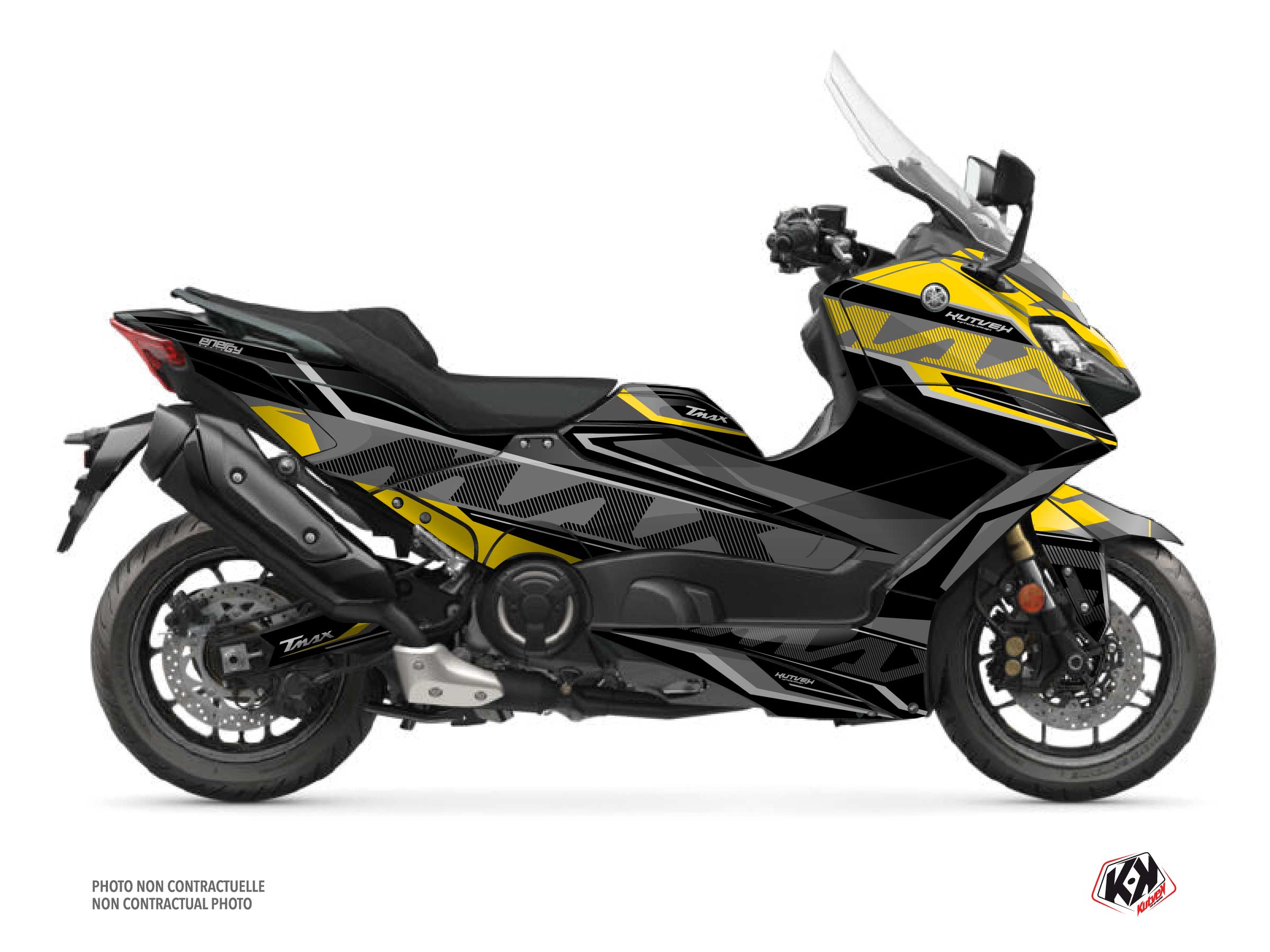 Kit Déco Maxiscooter Energy Yamaha TMAX 560 Jaune FULL