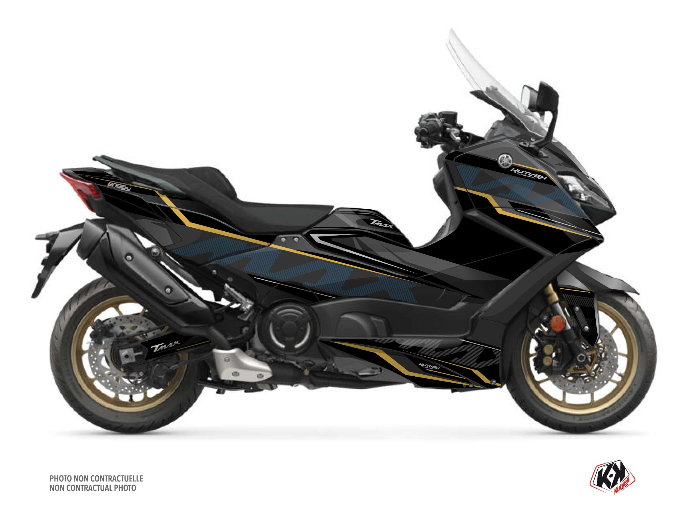 Yamaha TMAX 560 Maxiscooter Energy Graphic Kit Black FULL