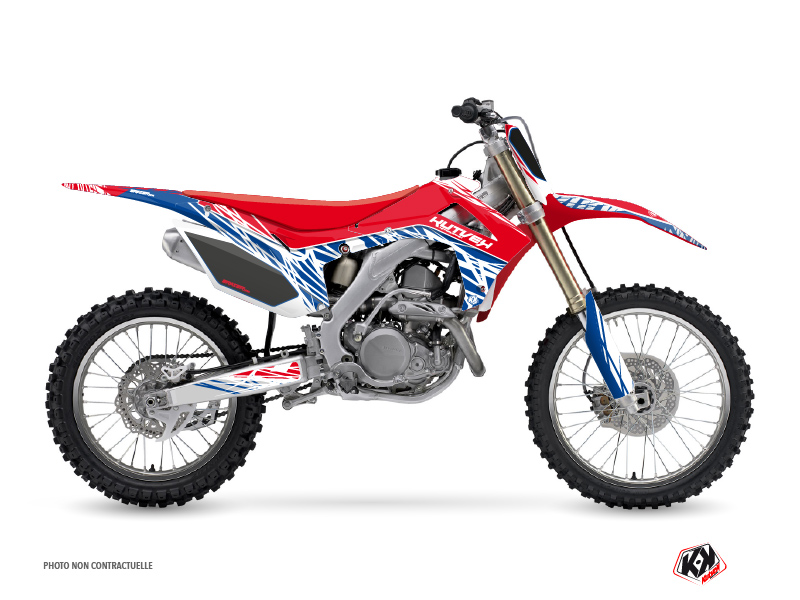 honda dirt bike eraser  graphic kit red-blue
