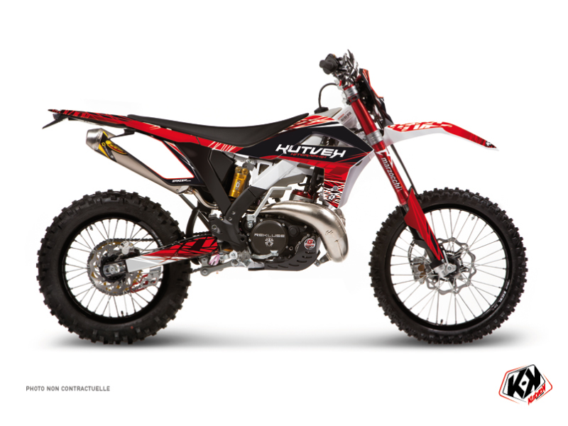 gasgas dirt bike eraser  graphic kit red-white