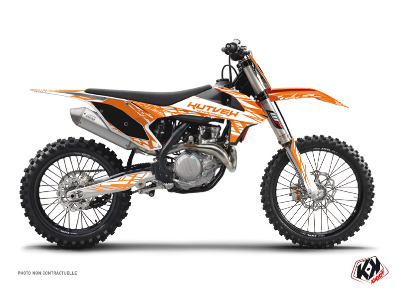 kit déco motocross ktm eraser orange 