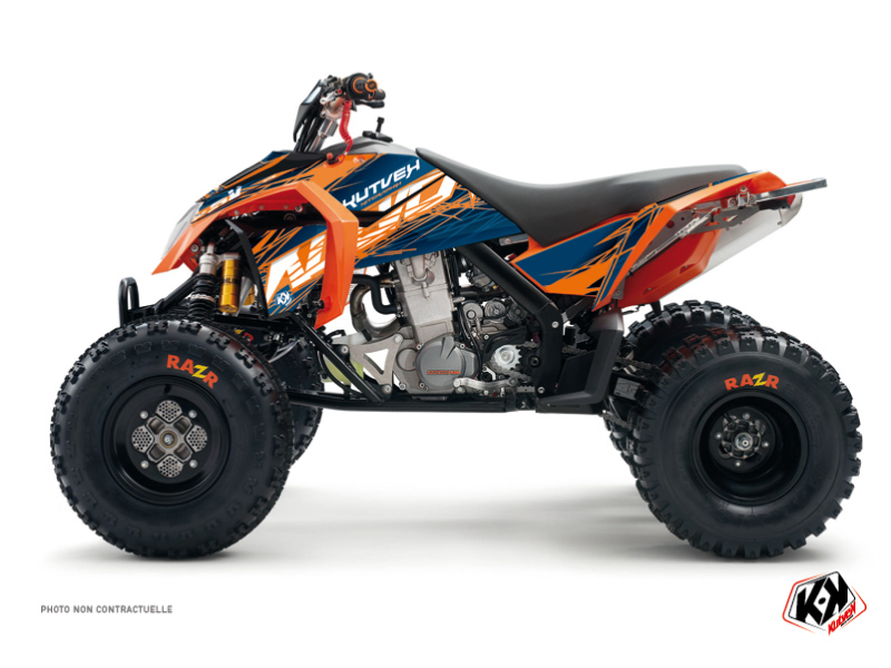 ktm atv eraser  graphic kit blue-orange