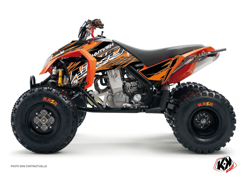 ktm atv eraser  graphic kit orange-black