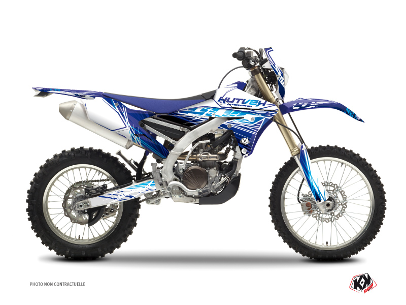 yamaha dirt bike eraser  graphic kit blue
