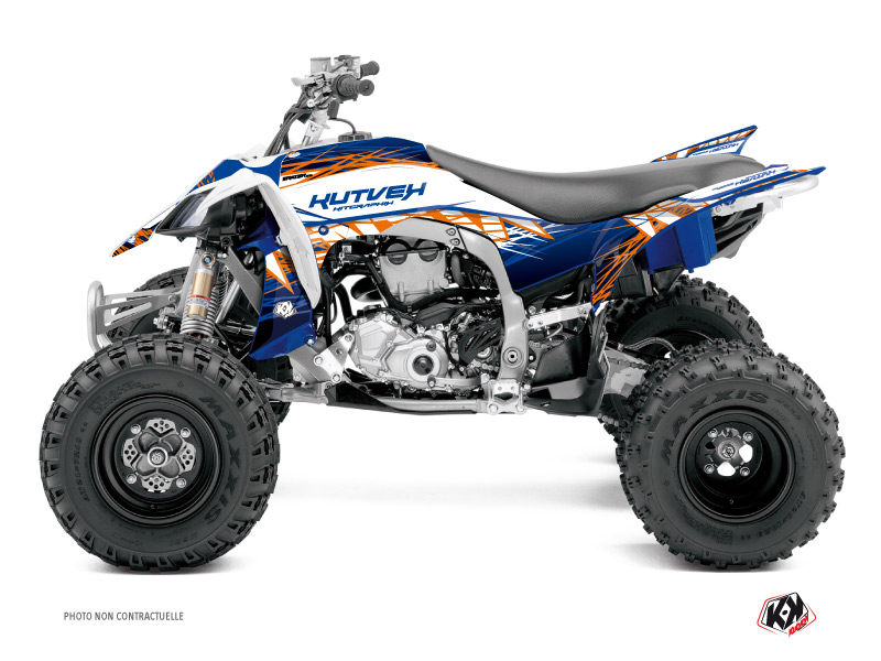 yamaha atv eraser  graphic kit blue-orange