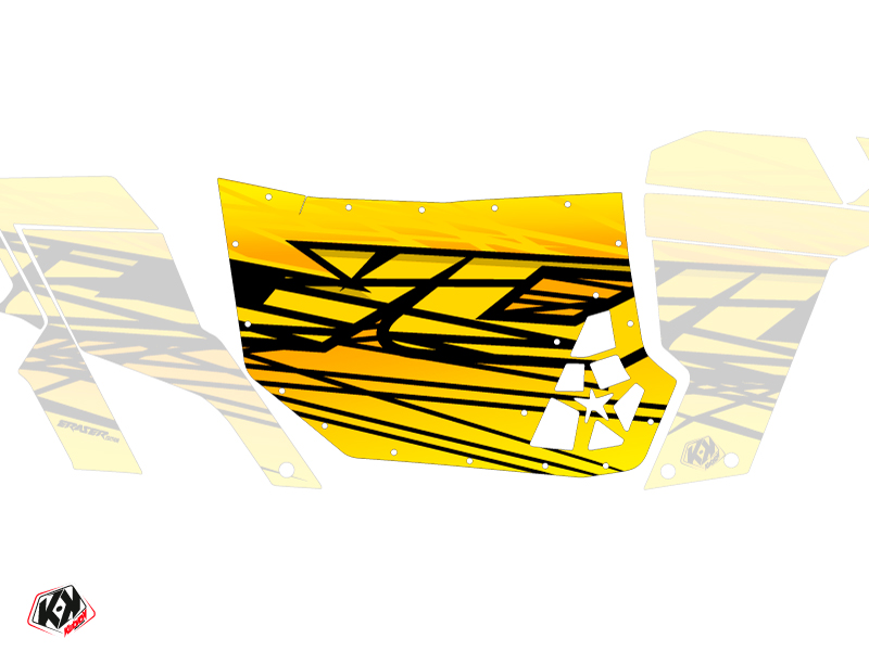 Graphic Kit Doors Suicide Blingstar Eraser Can Am Commander 2011-2017 Yellow