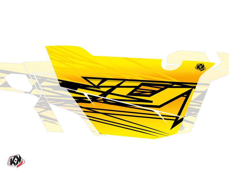 Kit Déco Portes Cabine Defender Eraser Can Am Commander 2011-2017 Jaune