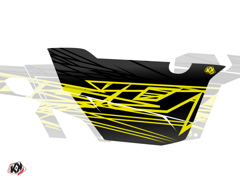 Kit Déco Portes Cabine Defender Eraser Can Am Commander 2011-2017 Neon Gris