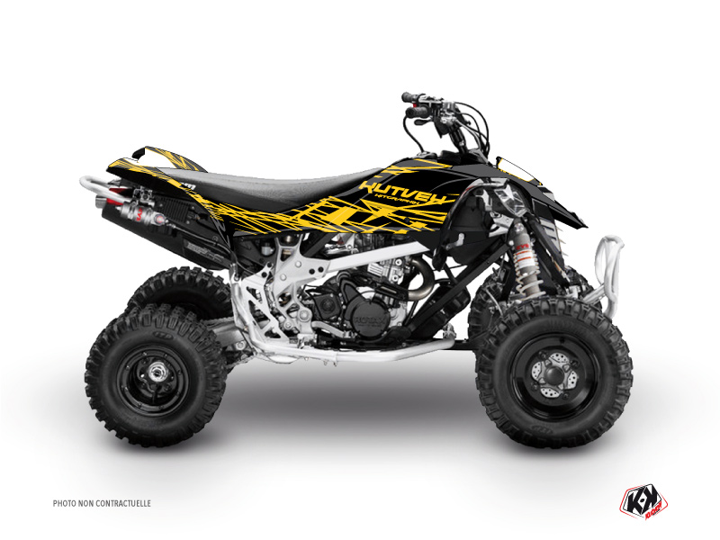 Can Am DS 450 ATV Eraser Graphic Kit Yellow Black