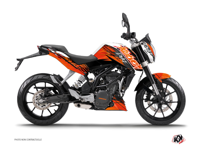 ktm street bike eraser  graphic kit orange-black