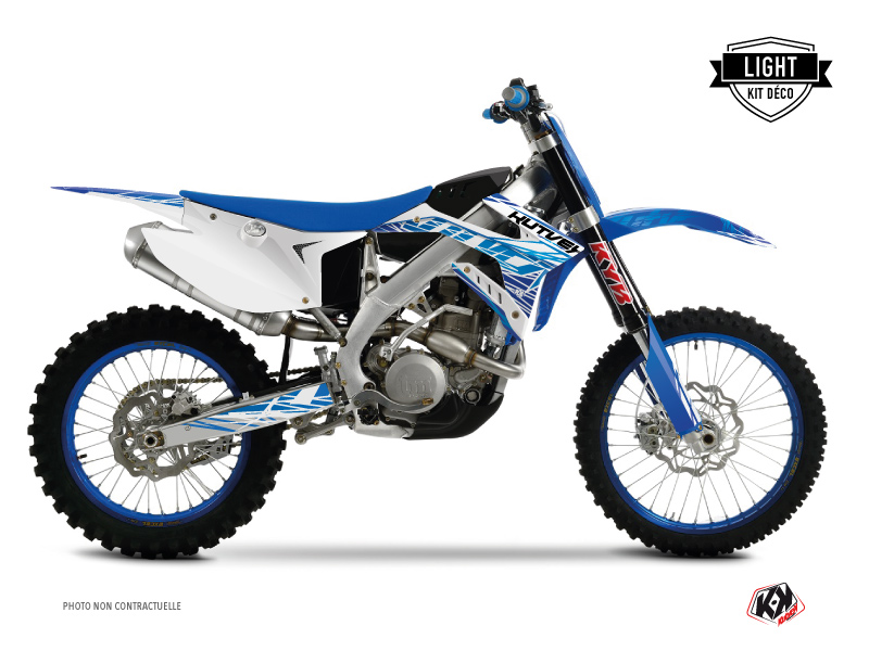 Kit Déco Moto Cross Eraser TM EN 125 Bleu LIGHT