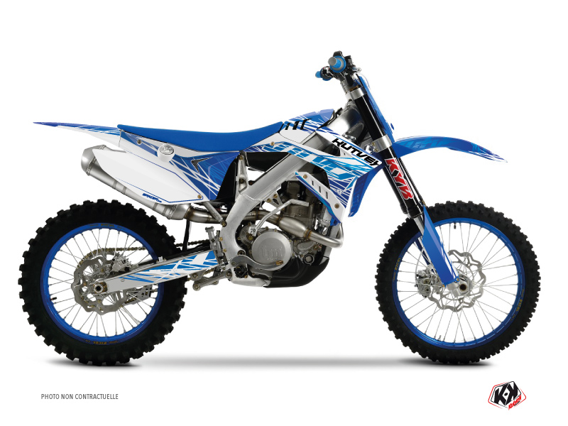 Kit Déco Moto Cross Eraser TM EN 125 Bleu