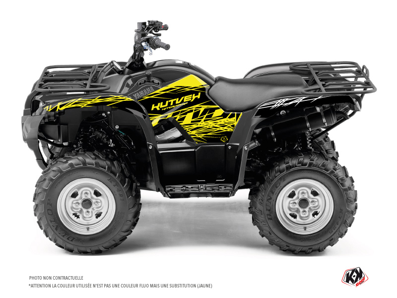 WD Ice Flames Graphic Stickers Decal Kit – Fits Yamaha Breeze 125 ATV (1989-2007)