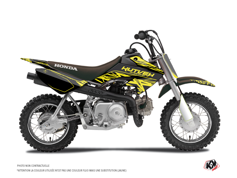 honda dirt bike eraser fluo  graphic kit yellow