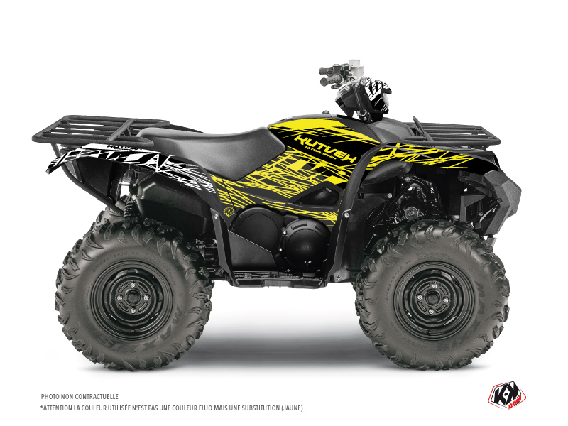 Yamaha 700-708 Grizzly ATV Eraser Fluo Graphic Kit Yellow