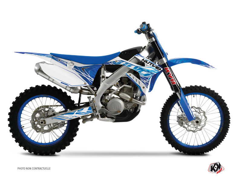 Kit Déco Moto Cross Eraser TM MX 250 Bleu