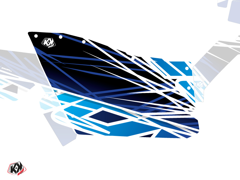 Kit Graphique Portes Origine Polaris Eraser SSV Polaris RZR 570/800/900 2008-2014 Bleu