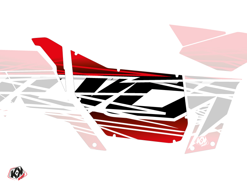 Graphic Kit Doors Suicide Pro Armor Eraser Can Am Maverick 2012-2017 Red White