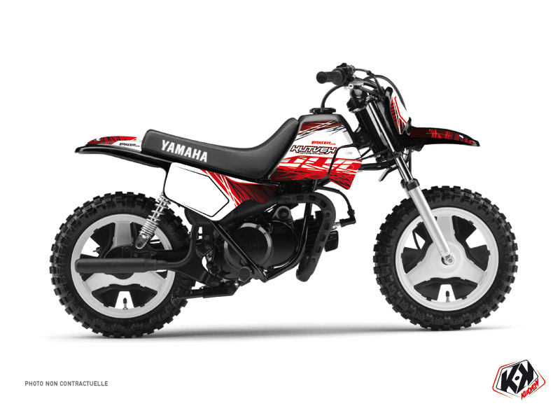 yamaha dirt bike eraser  graphic kit red-white