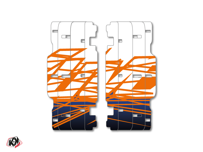 Graphic Kit Radiator guards Eraser KTM SX-SXF 2015 Blue Orange