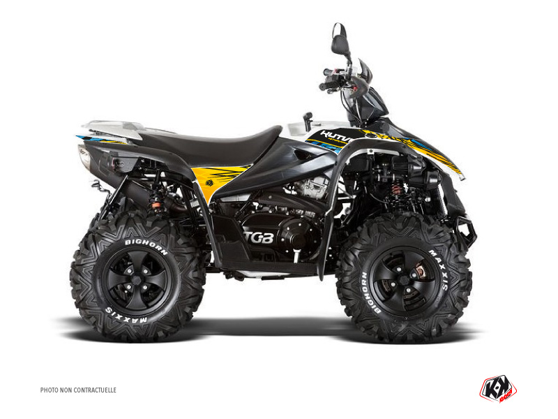 kit déco quad tgb eraser jaune-bleu 