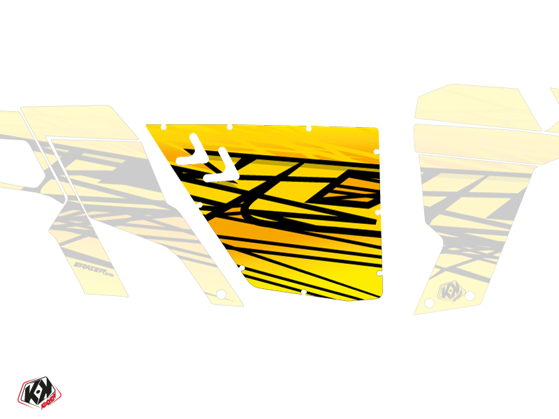 Kit Déco Portes Standard XRW Eraser Can Am Commander 2011-2017 Jaune