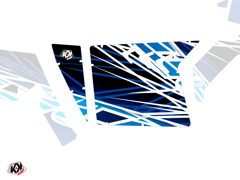 Kit Déco Portes Suicide XRW Eraser SSV Polaris RZR 570/800/900 2008-2014 Bleu