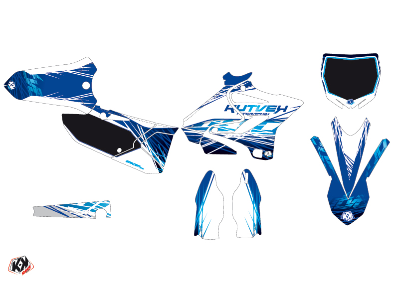Kit Déco Moto Cross Eraser Yamaha 125 YZ Bleu