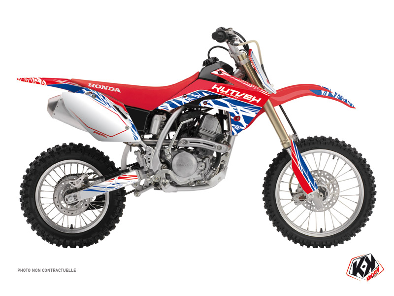 honda dirt bike eraser  graphic kit red-blue
