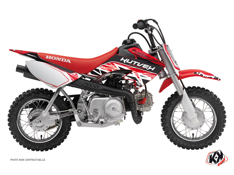 kit déco motocross honda eraser rouge-blanc 