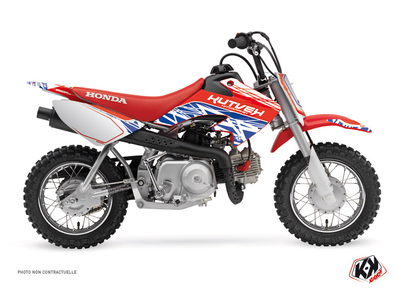 honda dirt bike eraser  graphic kit red-blue