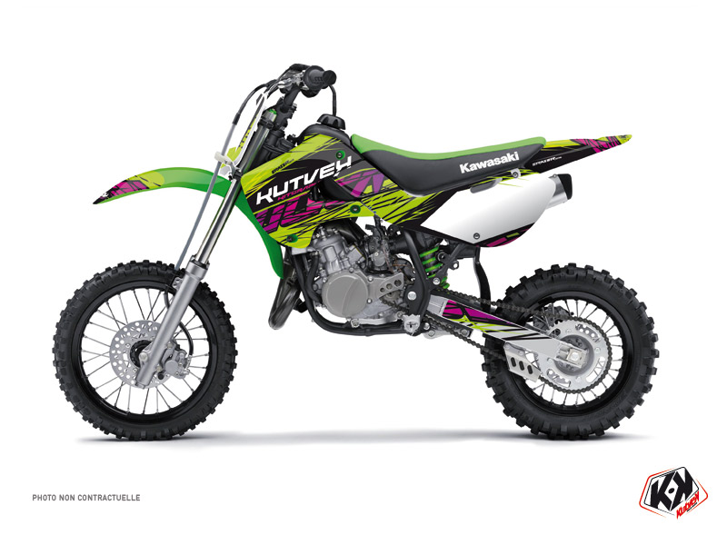 kawasaki dirt bike eraser  graphic kit green