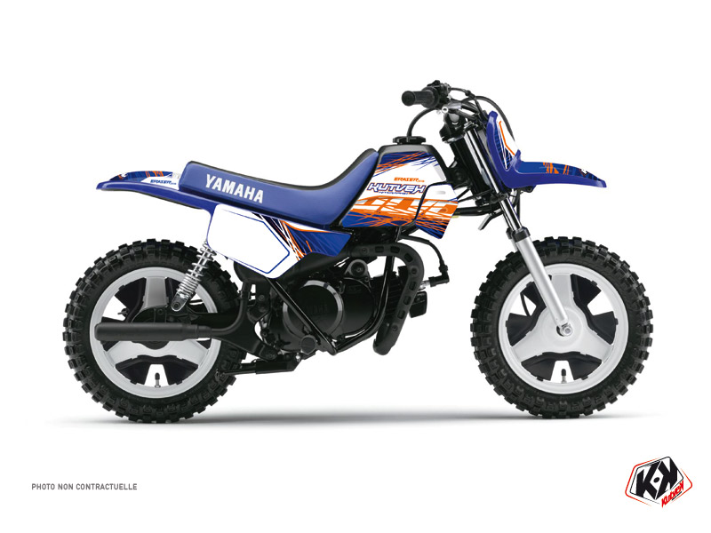 yamaha dirt bike eraser  graphic kit blue-orange