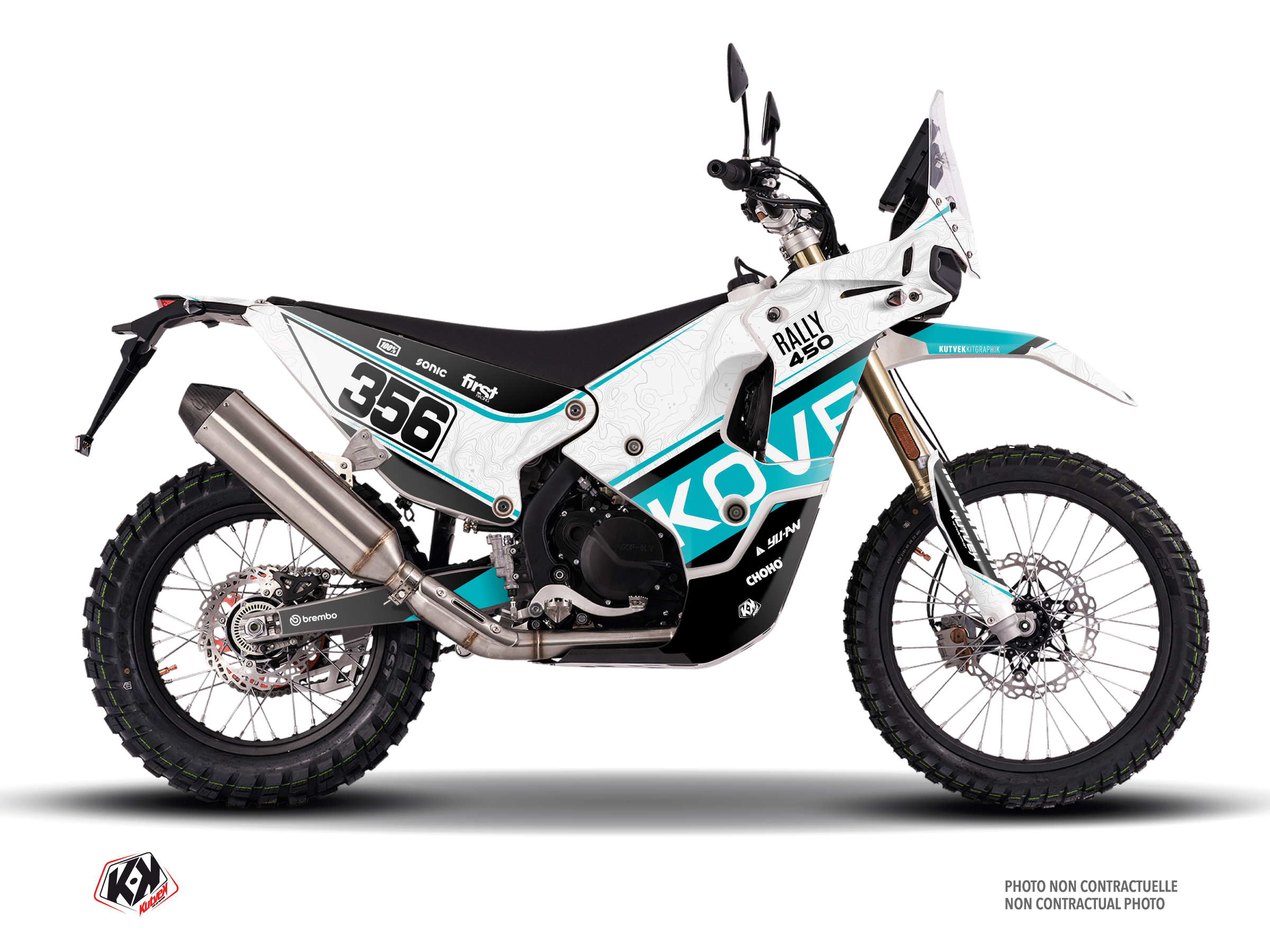 kove dirt bike errand  graphic kit blue