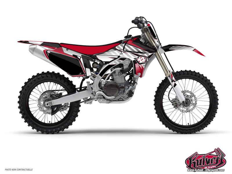 yamaha dirt bike factory  graphic kit red