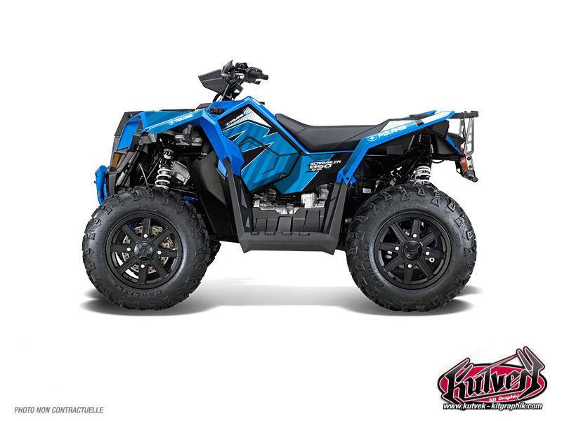 polaris atv factory  graphic kit blue