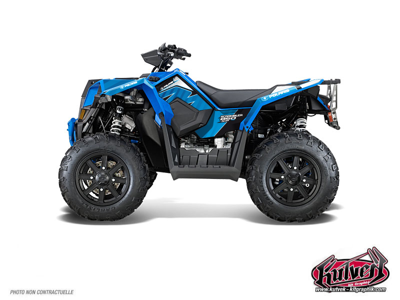 kit déco quad polaris factory bleu 