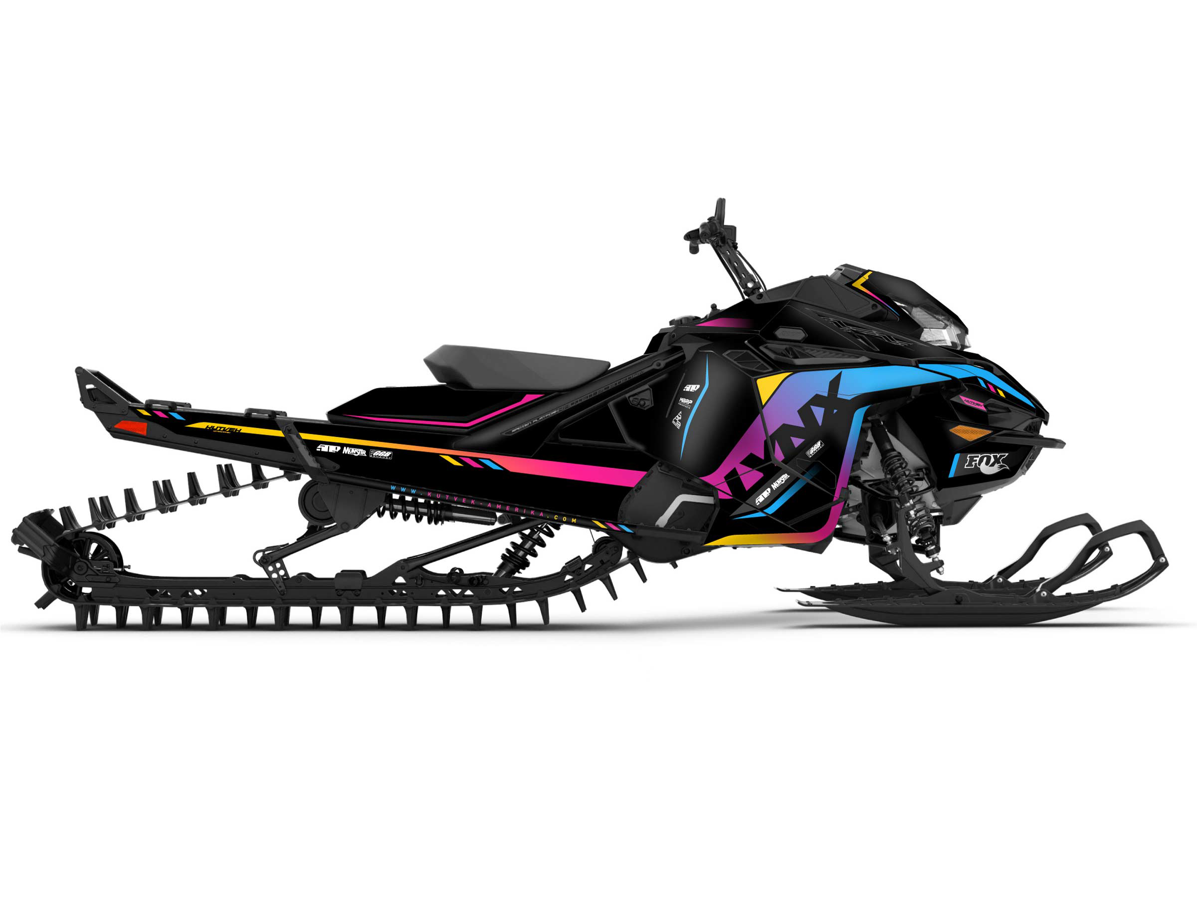lynx snowmobile fade serie graphic kit